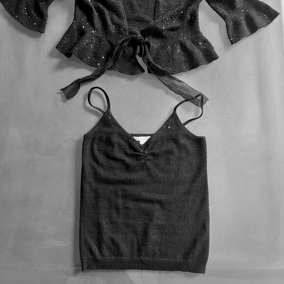 Vintage Rebecca Taylor sequined sweater set sz S - Picture 5 of 7